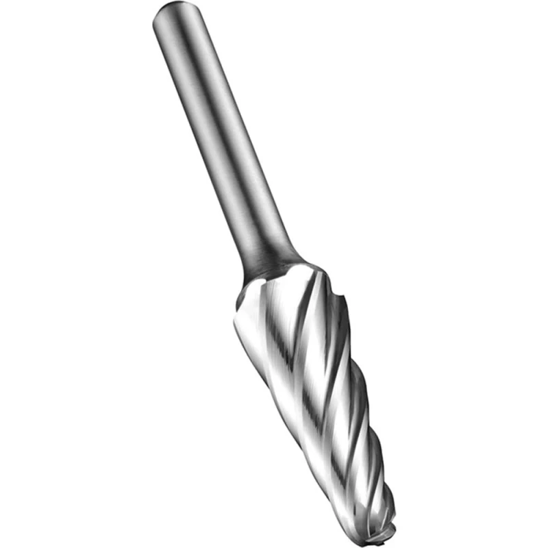 Image of Dormer P842 Bright Ball Nosed Cone Carbide Burr P84212.7X6.0 Diameter Cut: 12.7mm