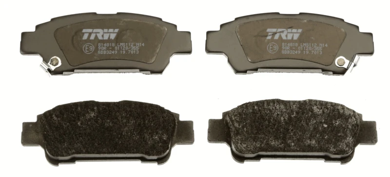 Image of TRW GDB3249 Brake pad set with acoustic wear warning Brake Pad Set,disc brake (402)