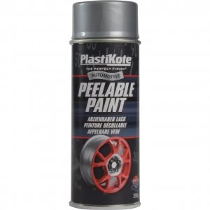 image of Plasti-Kote Peelable Paint Silver 400ml