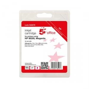 Image of 5 Star Office Supplies Inkjet Cartridge Page Life Magenta 1600pp HP