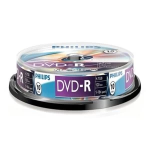 Image of Philips DVD-R 16X 10 PK Spindle