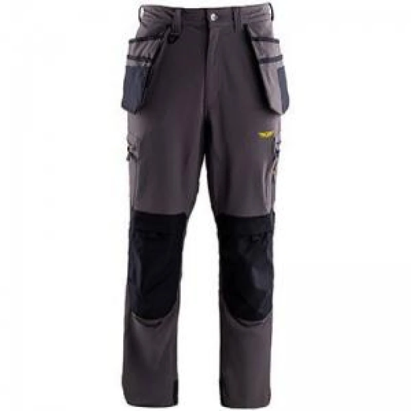 Image of Trojan Trojan Tech Mens Grey Cargo Trousers with Holster Pockets S 18L5603