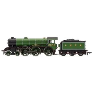 image of Hornby LNER B17/2 Class 2-6-0 2842 Kilverstone Hall' Era 3 Model Train