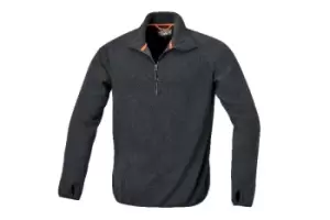 Image of Beta WORK 7635N L Microfleece Sweater Short-Zipped Black Large