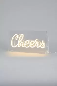 Image of Glow Cheers Neon Light Box Table Lamp