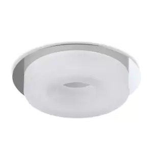 Image of Marcel Recessed Down Light 6W LED Round 3000K IP44, 550lm, Polished Chrome/Frosted Acrylic, Cut Out: 70mm, Driver Included