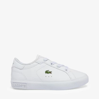 Image of Lacoste Infant Powercourt Trainers - White - UK 6 Toddler