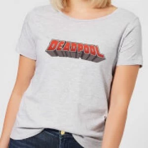 Image of Marvel Deadpool Logo Womens T-Shirt - Grey - 3XL