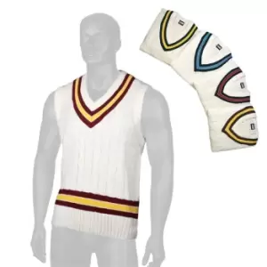Image of Gunn And Moore and Moore Cable Slipover Juniors - White