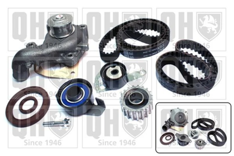 Image of QUINTON HAZELL Water pump and timing belt kit QUINTON HAZELL QBPK2352