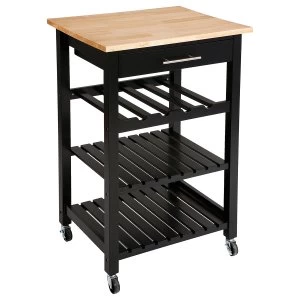 image of Hahn 5five Claude Kitchen Trolley - Black