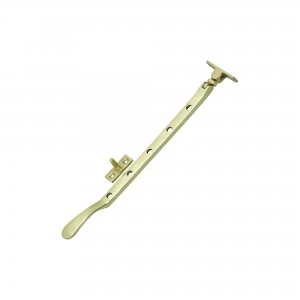 image of Wickes Victorian Style Window Casement Stay - Brass 254mm