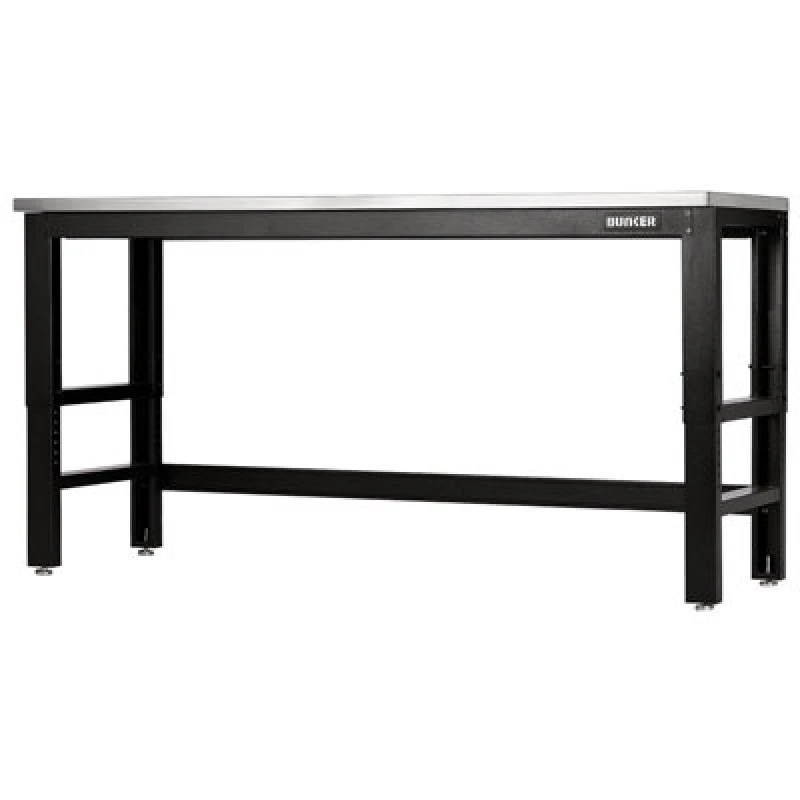 Image of Bunker Stainless Steel Worktop Workbench 28095 Length: 1.8m