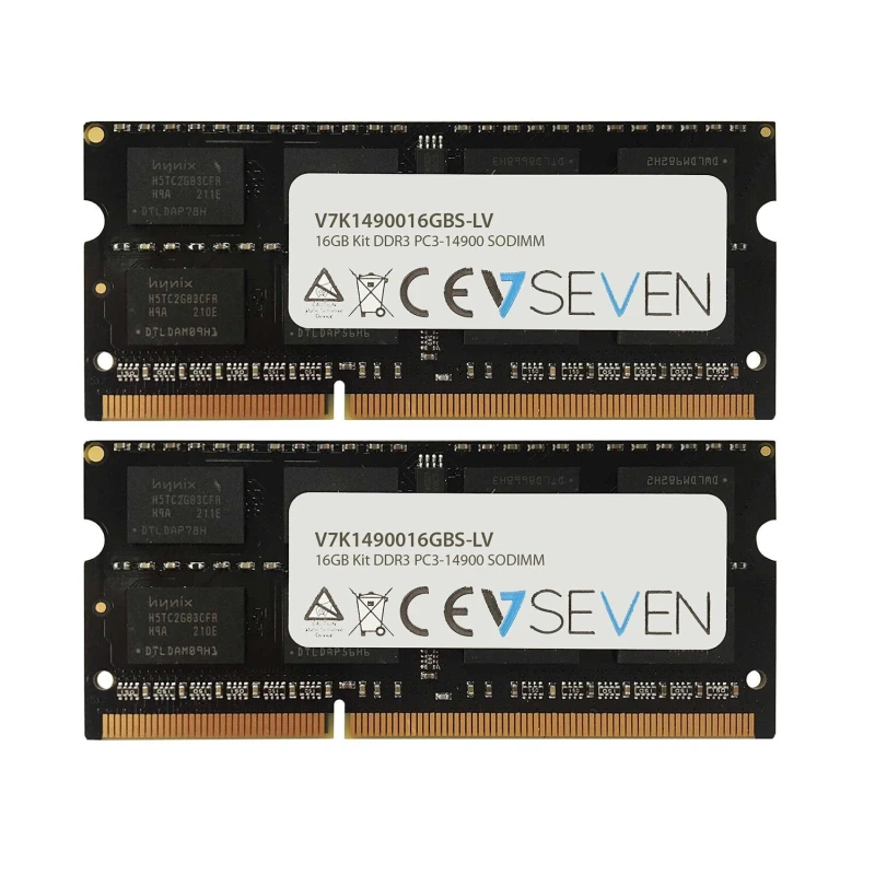 Image of V7 16GB DDR3 PC3-14900 - 1866MHz SO-DIMM Notebook Memory Module - V7K1