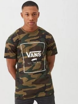 Image of Vans Print Box T-Shirt - Camo, Size XS, Men