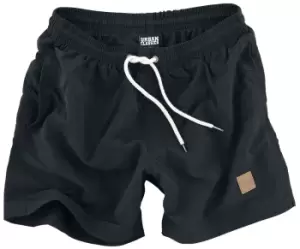 image of Urban Classics Block Swim Shorts, Black, Male, Shorts, TB1026-00017-0051