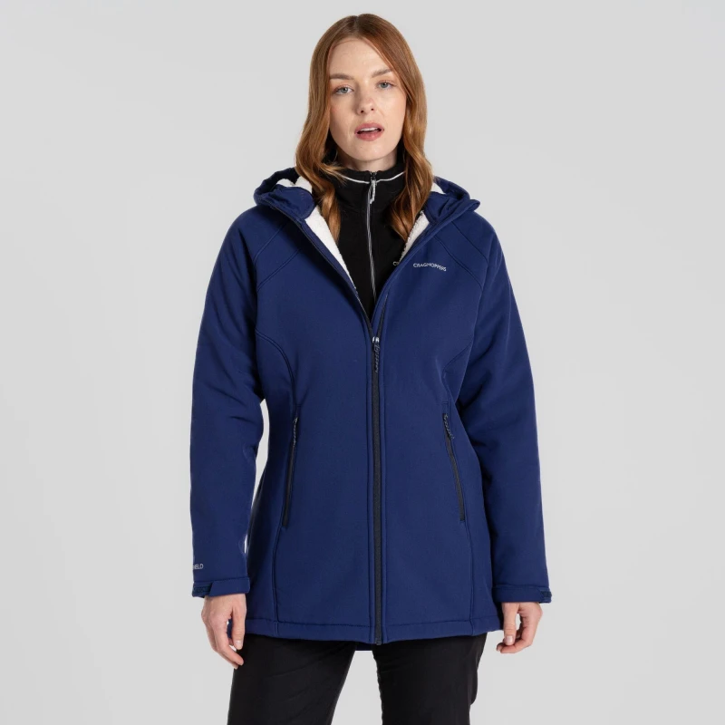 Image of Craghoppers Gwen' Hooded Jacket Indigo