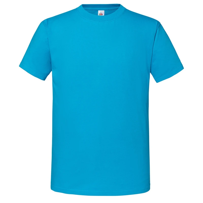 Image of Fruit Of The Loom Fruit of the Loom Men Ringspun Premium T-Shirt in Dark Blue Size: Small Dark Blue S Male 5063377182675