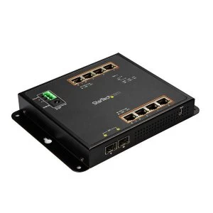 image of Startech GbE Switch 8 Port PoE plus 2 SFP Ports