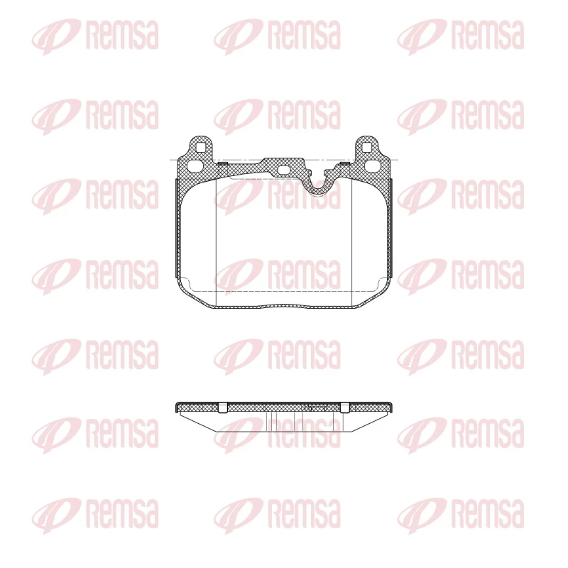 Image of REMSA Brake pad set REMSA 1491.20