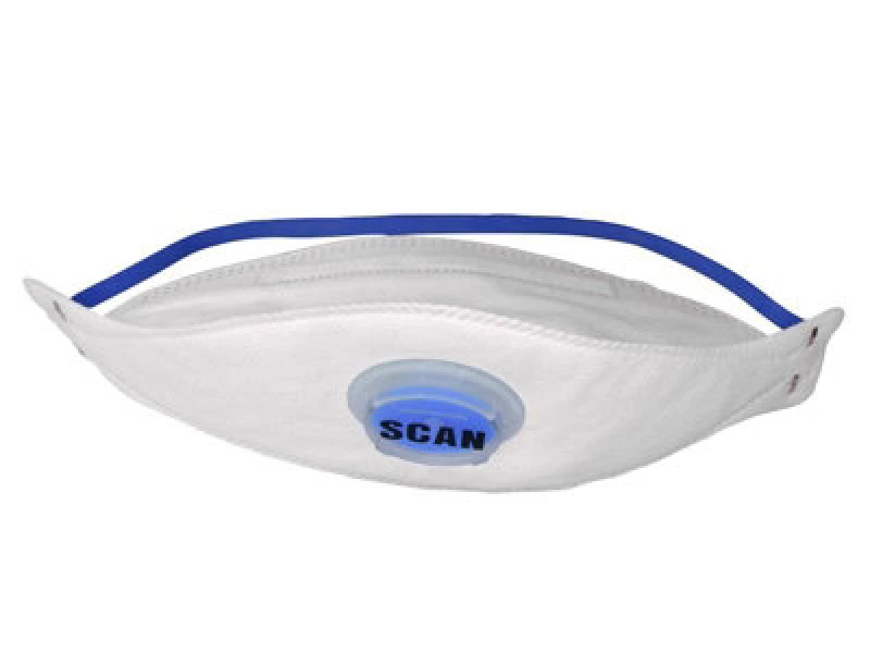 Image of Scan Dtc3Z-F Ffp2 Tri Fold Valved Disposable Mask Ffp2 (Pack 3) Scappep2Tfv