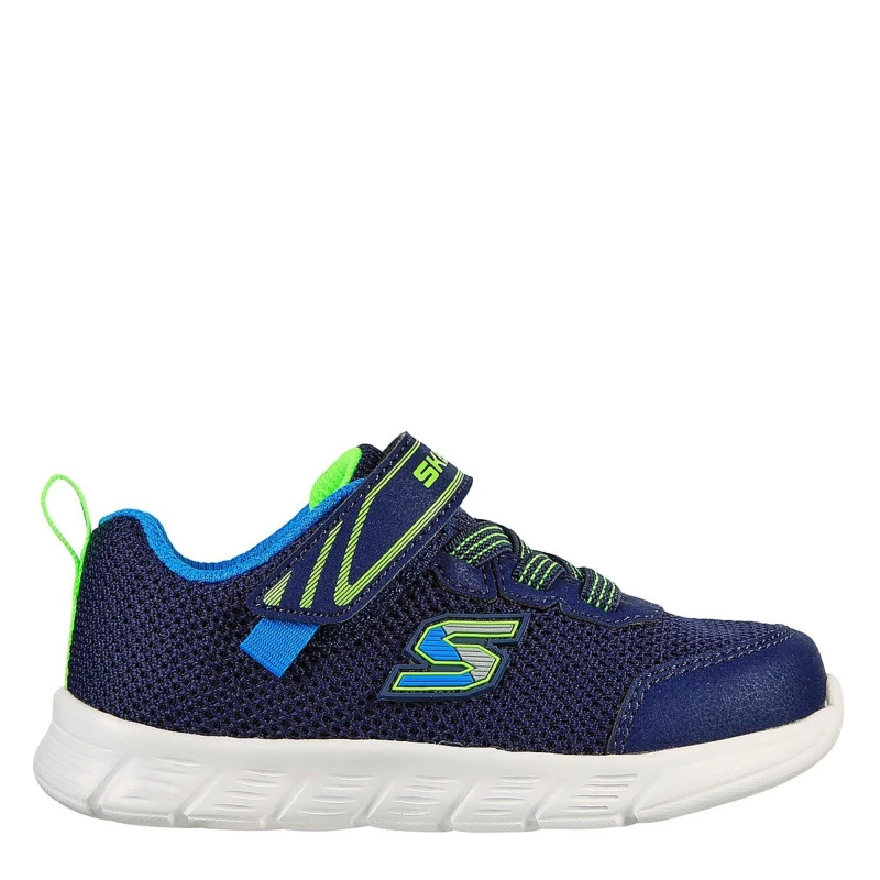 Image of Skechers Comfy Flex Infant Boys Trainers - Blue Blue C9