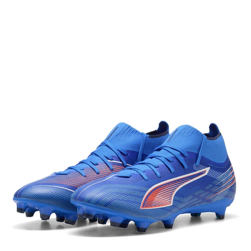 Image of Puma PUMA Puma Ultra 5 Match Adults Firm Ground Football Boots Blue/White male 6 (39)