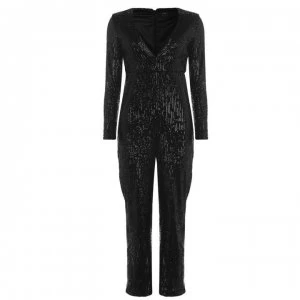 Image of Bardot Party Jumpsuit - Black