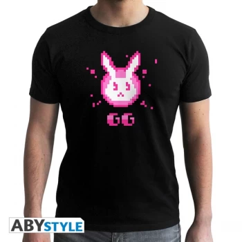 Image of Overwatch - D.Va Gg Mens Large T-Shirt - Black