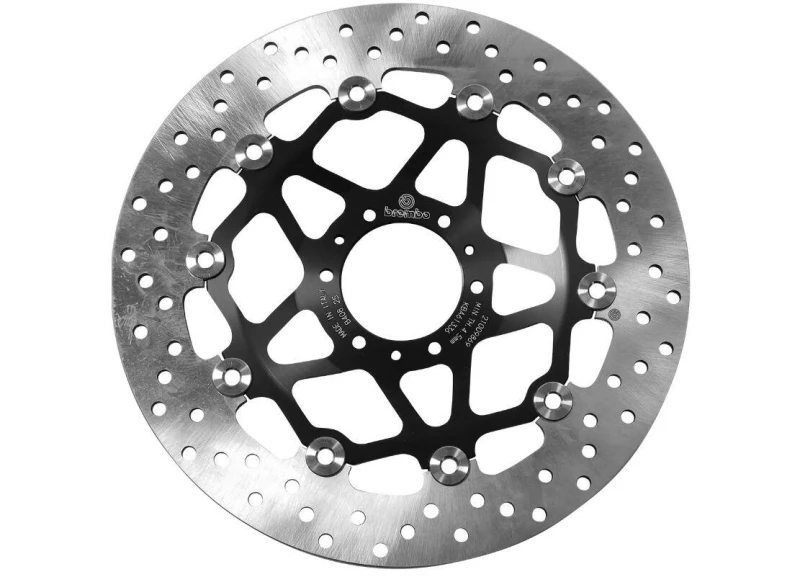 Image of 78B40825 - Brembo Oro Prime Line Floating Brake Disc For Honda CBR600F4 1999-2000 Front Black/Silver/Stainless Steel 78B40825