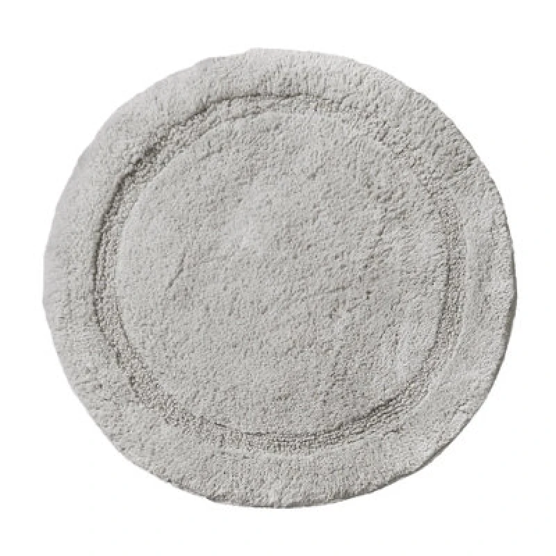 Image of Allure Bath Fashions Round Bath Mat Non-Slip - Dove Grey