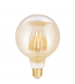 image of 4Lite WiZ Connected SMART LED WiFi Filament Bulb GLOBE Clear Amber - 4L1-8018