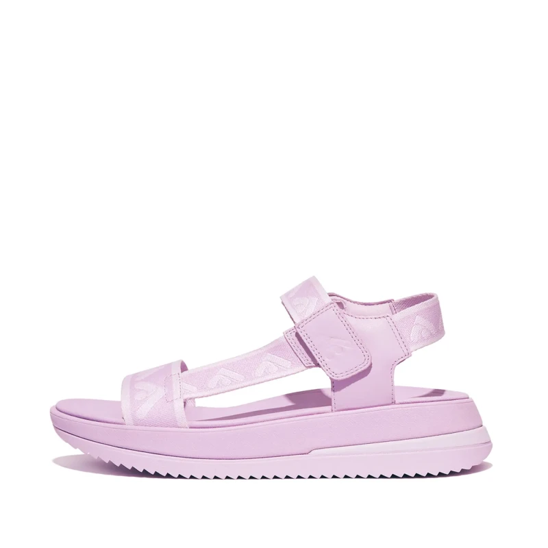 Image of Fitflop Surff Webbing Back-Strap Sandals - Purple Female 5