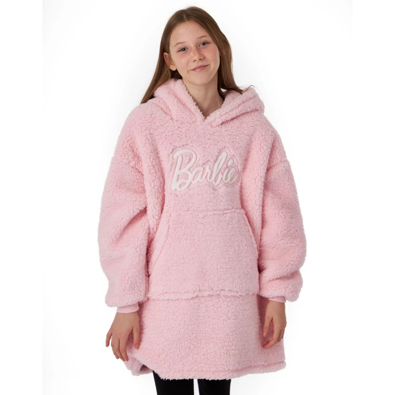 Image of Barbie Blanket Hoodie Pink female