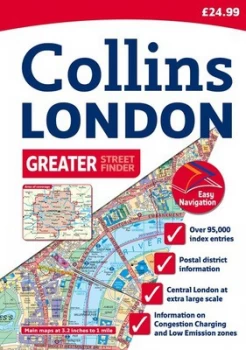 Image of Collins Greater London Streetfinder Hardback