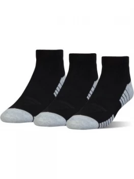 image of Urban Armor Gear Mens Heatgear Tech Lo Cut 3 Pack Socks Black