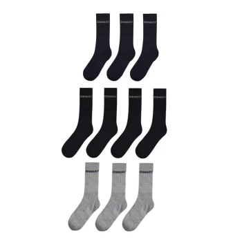 image of Donnay 10 Pack Quarter Socks Junior - Dark Asst