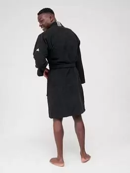 Image of adidas Bathrobe - Black, Size S, Men