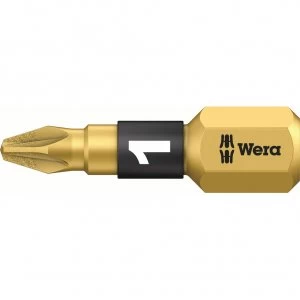 Image of Wera BiTorsion Diamond Pozi Screwdriver Bits PZ1 25mm Pack of 10