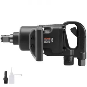 Image of VEVOR 1" Air Impact Wrench, Up to 2730 ft-lbs Reverse Torque Output 1" Pneumatic Impact Gun Lightweight w/ 2 Handles for Heavy Duty Repairs and Mainte