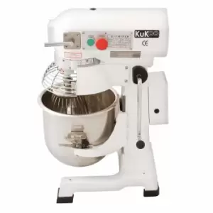 image of KUKoo 10624 Commercial Planetary 15L Food Mixer/Spiral Mixer - White