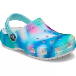 image of Crocs Girls Classic Solarized Lightweight Summer Clogs UK Size 4 (EU 19-20)