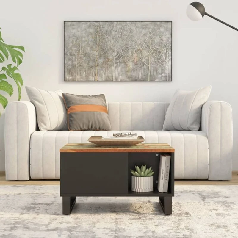 Image of VIDAXL Coffee Table 60x50x35cm Solid Wood Reclaimed Vidaxl 8720845781033