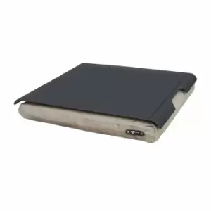 image of Bosign Laptray Large Antislip Plastic Black With Brown Cushion