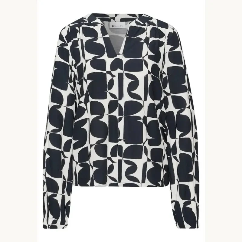 Image of Street One Printed womens blouse Street One LTD QR Bleu Female 34