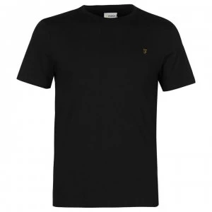 image of Farah Vintage Denny Short Sleeve Tee - Black