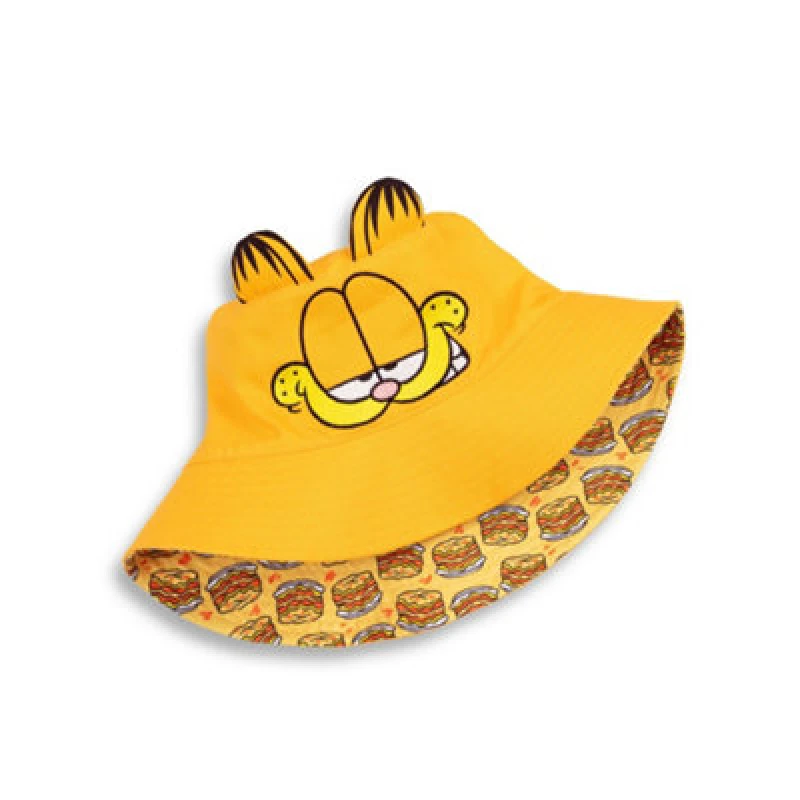 Image of Garfield Garfield Bucket Hat in Orange Orange One Size Unisex 5063203285143