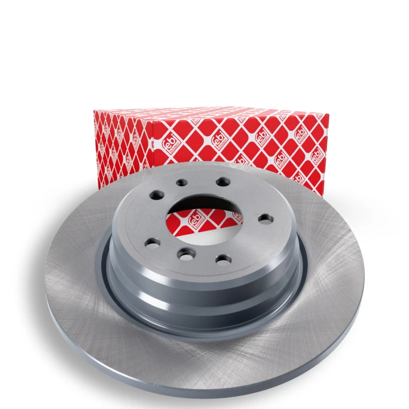 Image of FEBI BILSTEIN 10755 Brake disc Rear Axle, solid, Coated Brake Disc (82)