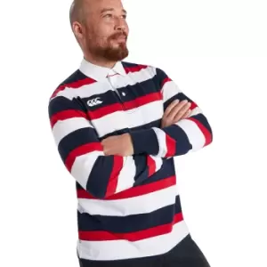 Image of Canterbury Mens Long Sleeve Retro Stripe Jersey Top S - Chest 37-39' (94-99cm)