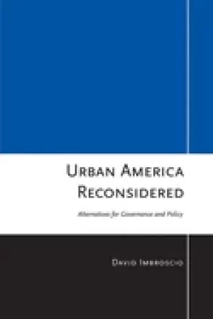 Image of urban america reconsidered alternatives for governance and policy